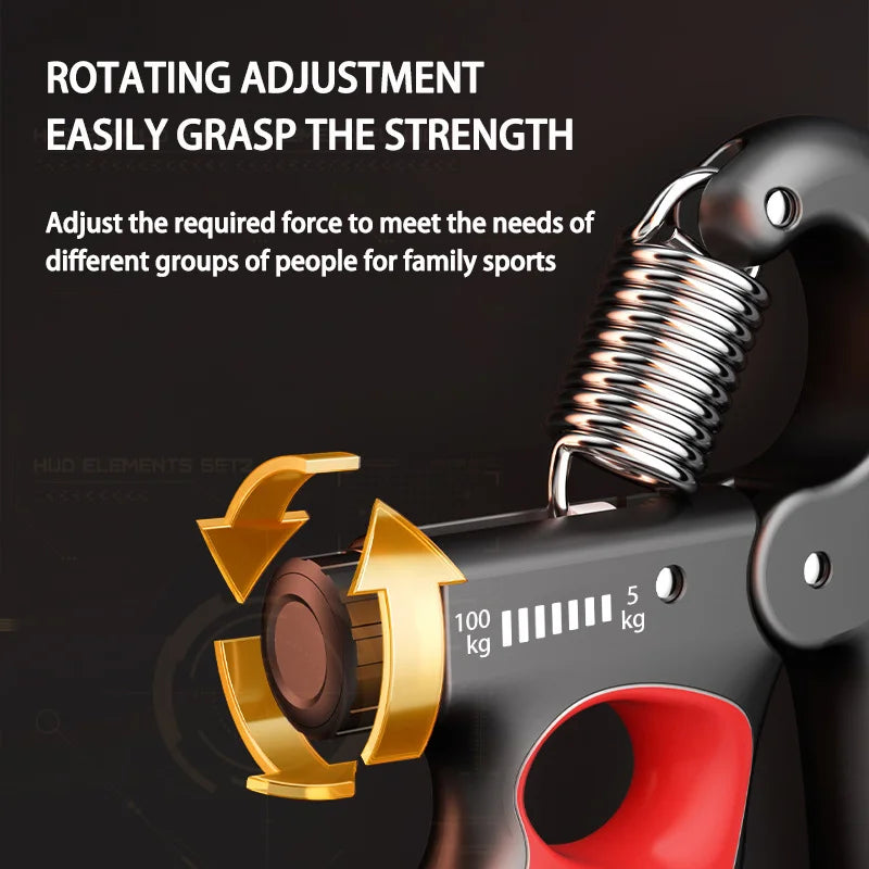 Adjustable Hand Grip Strengthener with LCD Counter