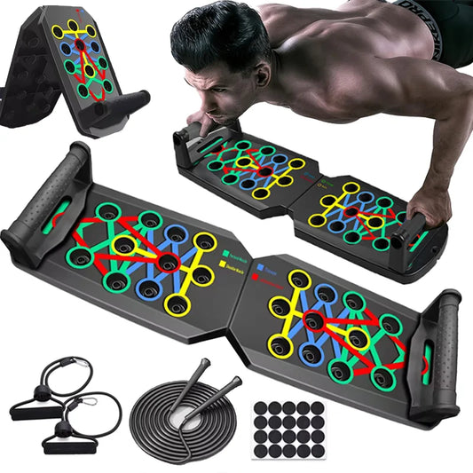 Portable Push-Up Board Set – Multifunctional Fitness Equipment for Chest, Abs, Arms, and Back Training