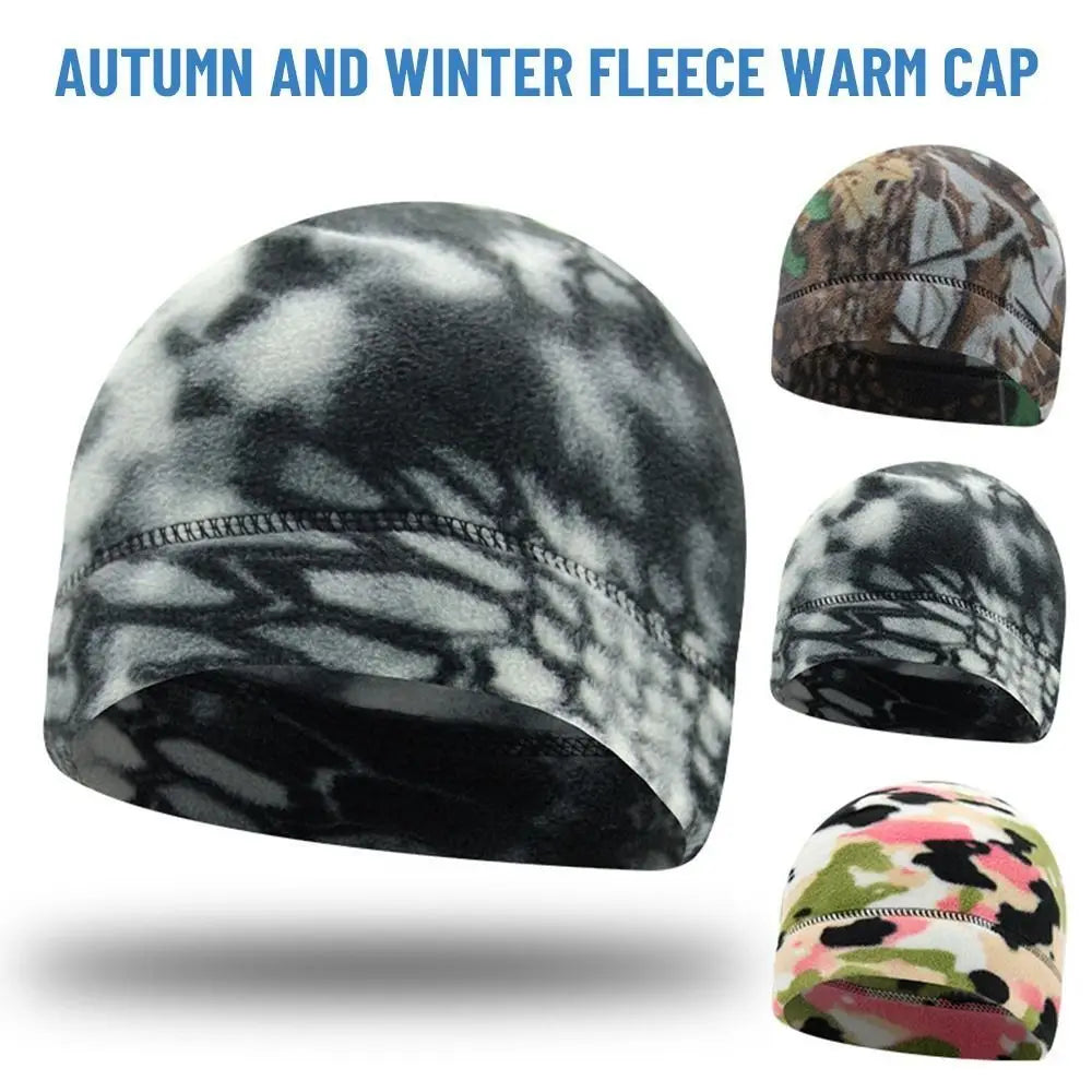 Warm Windproof Winter Cap – Thick Fleece Ski Beanie for Men and Women